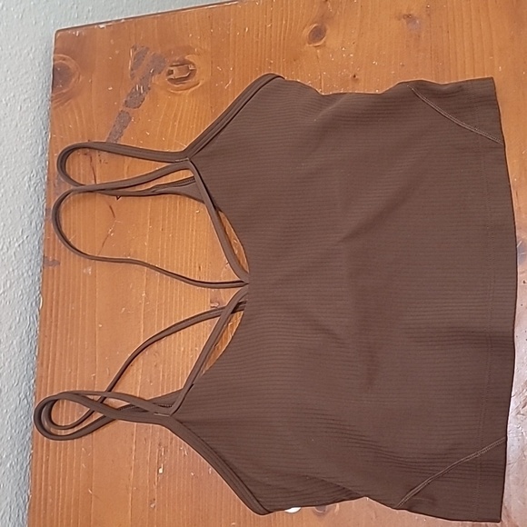 NWOT LULULEMON ALIGN STRAPPY RIBBED WOMEN'S BROWN TANK SIZE 6 - Picture 5 of 10